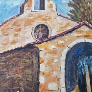 Vintage Provençal painting fabric
