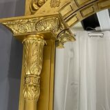 Mirror 212x101 cm empire era early nineteenth, gilding with gold leaf very good condition