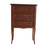 Louis XVI style chest of drawers with 3 drawers in oak