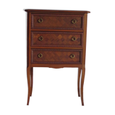 Louis XVI style chest of drawers with 3 drawers in oak
