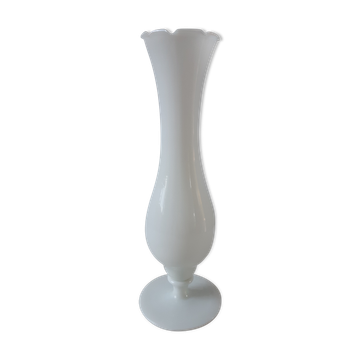 30s toothed opaline vase