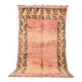 Vintage Moroccan Rug 157 x 274 cm - Peach Handmade Moroccan Rug - Wool Rug