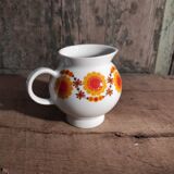 Mid Century Schumann Arzberg German porcelain coffee set in orange and yellow