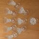 9 Saint Louis cut crystal champagne flutes