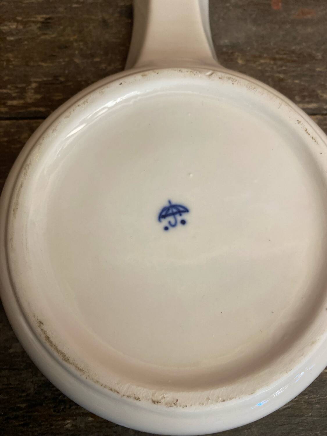 Set of 6 White Vintage Ceramic Escargot Dishes #D854