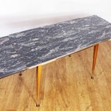 Table with compass feet from the 70s with "rise and fall" system