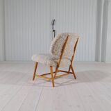 "Teve" Modern Mid-Century Chair in Lambskin/Shearling by Alf Svensson, Sweden, 1955