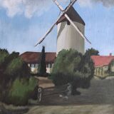 French vintage oil painting, signed L. Nöel