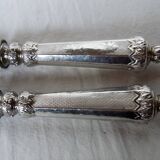 Leg service covered fork solid silver knife
