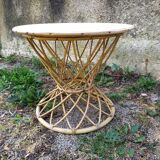 50s rattan table