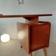 Vintage Scandinavian desk with a floating top and splayed legs - 1960.