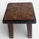 Vintage Rustic French Oak Stool in Pierre Chapo Style, Early 20th-C