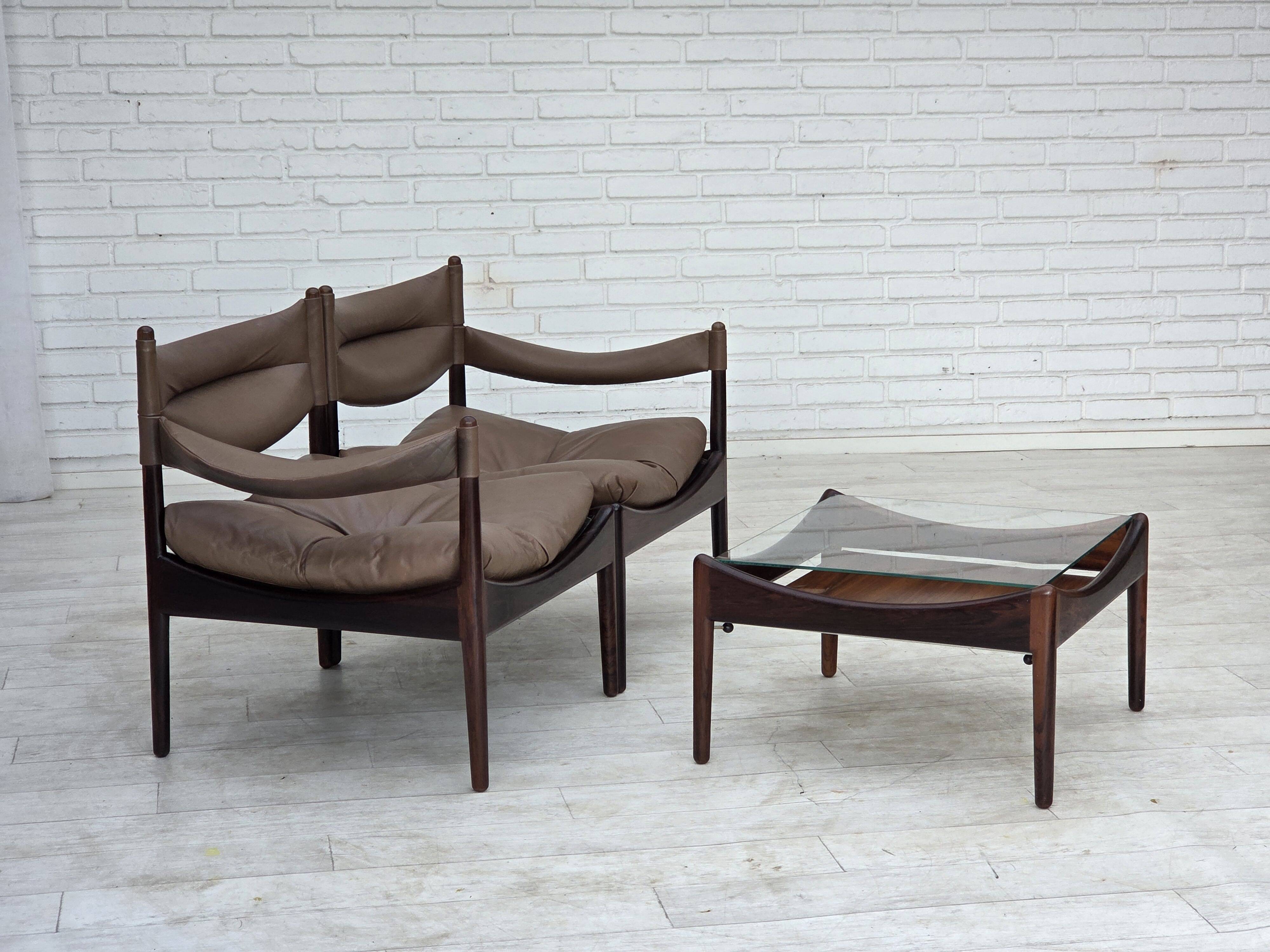 1970s, Danish design by Kristian Vedel, modular sofa, model Modus.