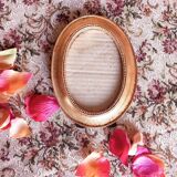 Gold and velvet photo frame
