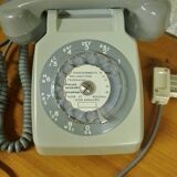 Vintage gray telephone