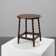 Tabouret en chêne rustique provincial français, vers 1900
