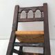 Vintage children's straw chair 70