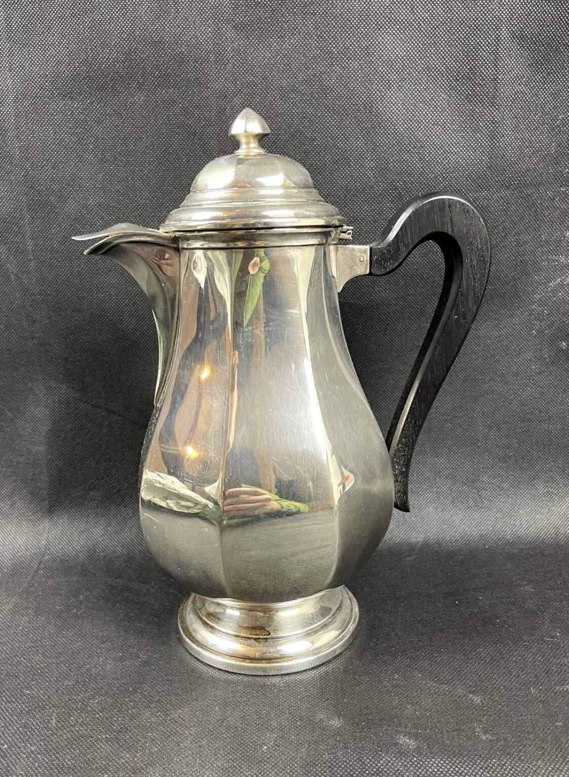 Silver metal coffee pot, Louis XVI shape
