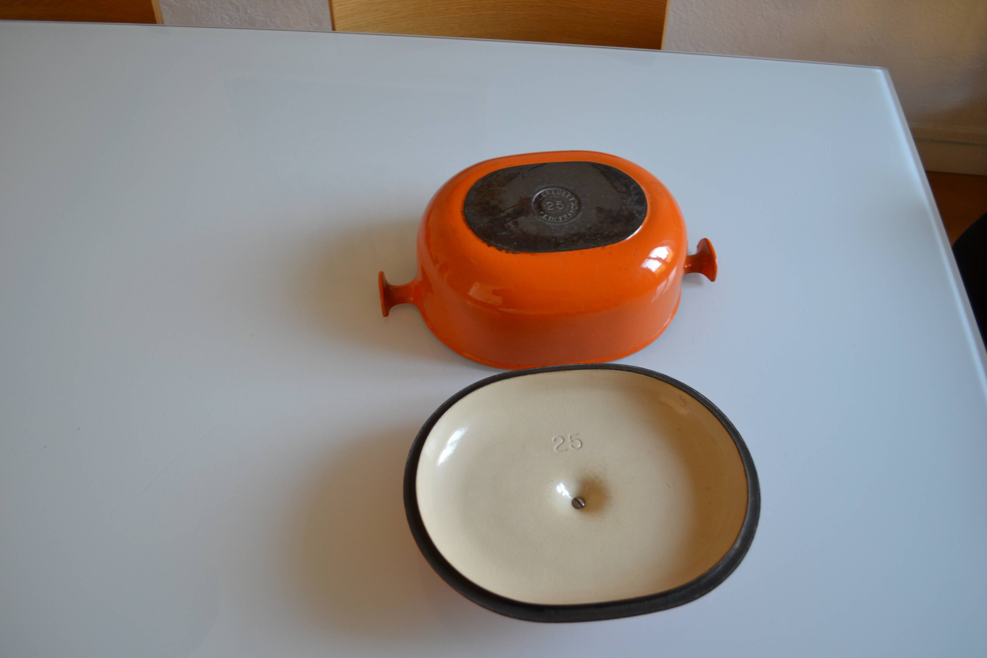 Petite Cocotte Le Creuset En Fonte émaillée Orange – Idéale Pour Cadeau Ou Collection