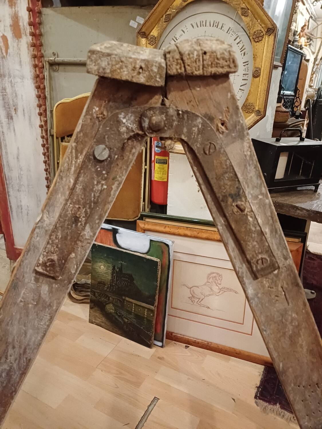 Small ladder, old stepladder