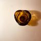 Modern vintage glass bowl Gyula Budveszel Hungary 1990s
