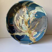 Vintage Danish Ceramic Art Studio Decorative Bowl signed