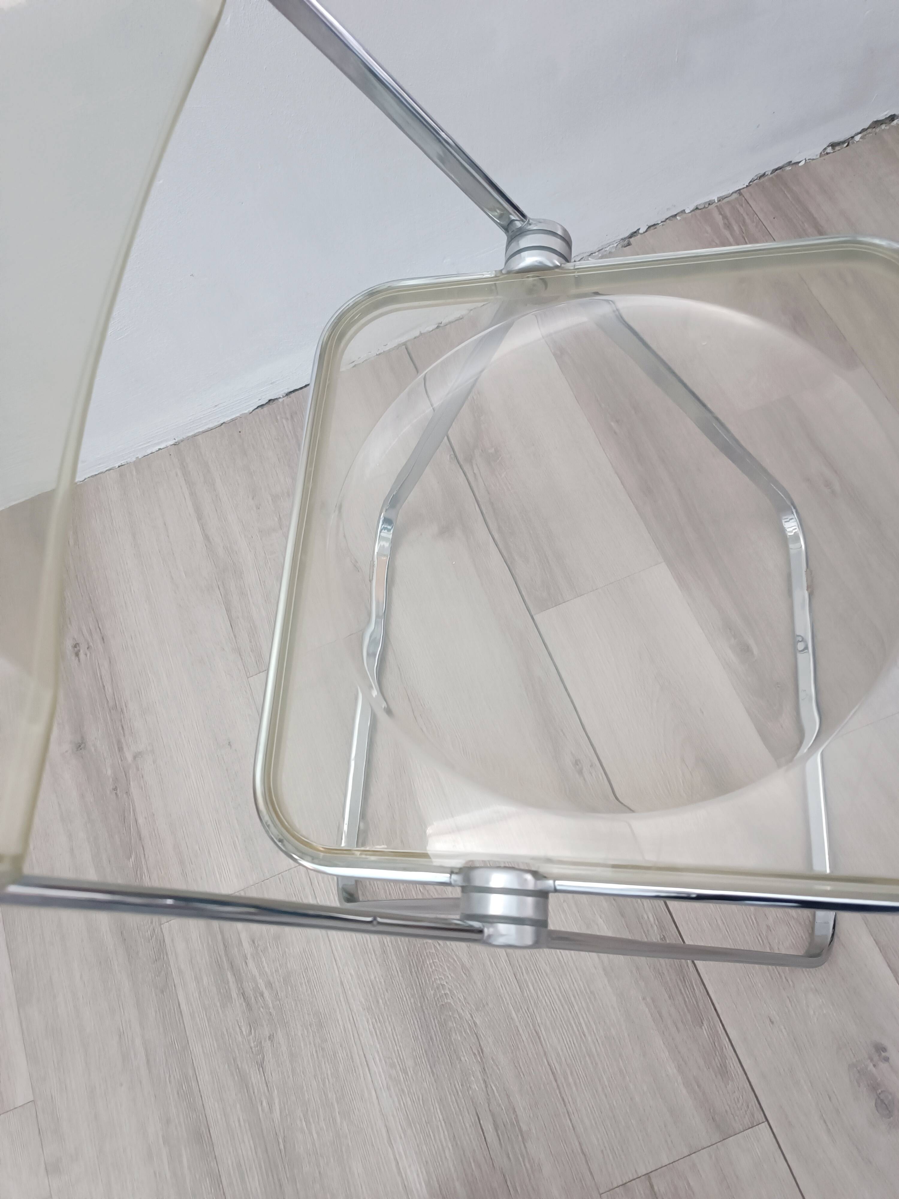 Plia chairs by Giancarlo Piretti for Anonima Castelli 1967 Original edition