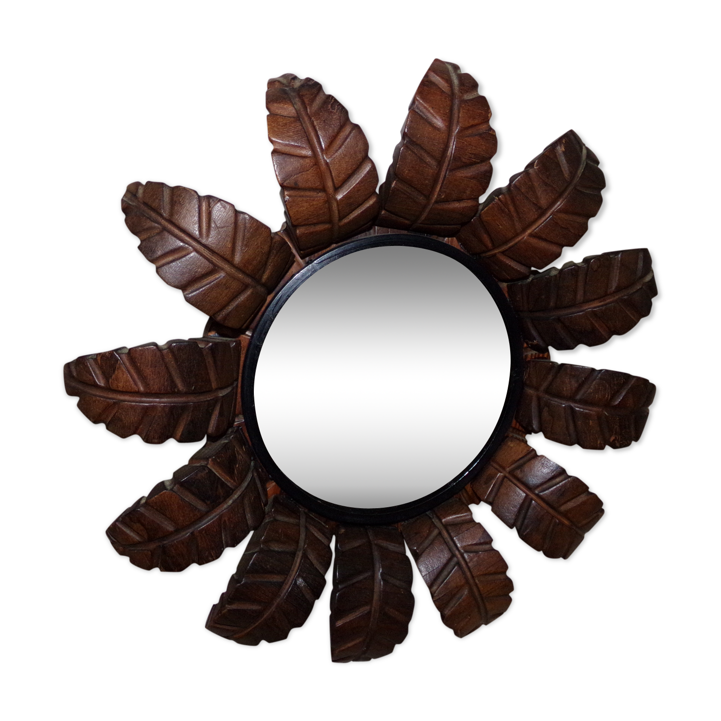 Vintage sunflower mirror 36cm
