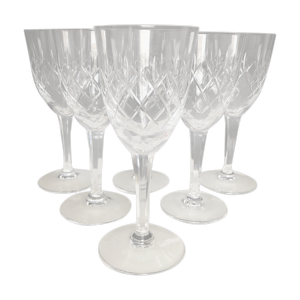 Ensemble de six verres - cristal lorraine