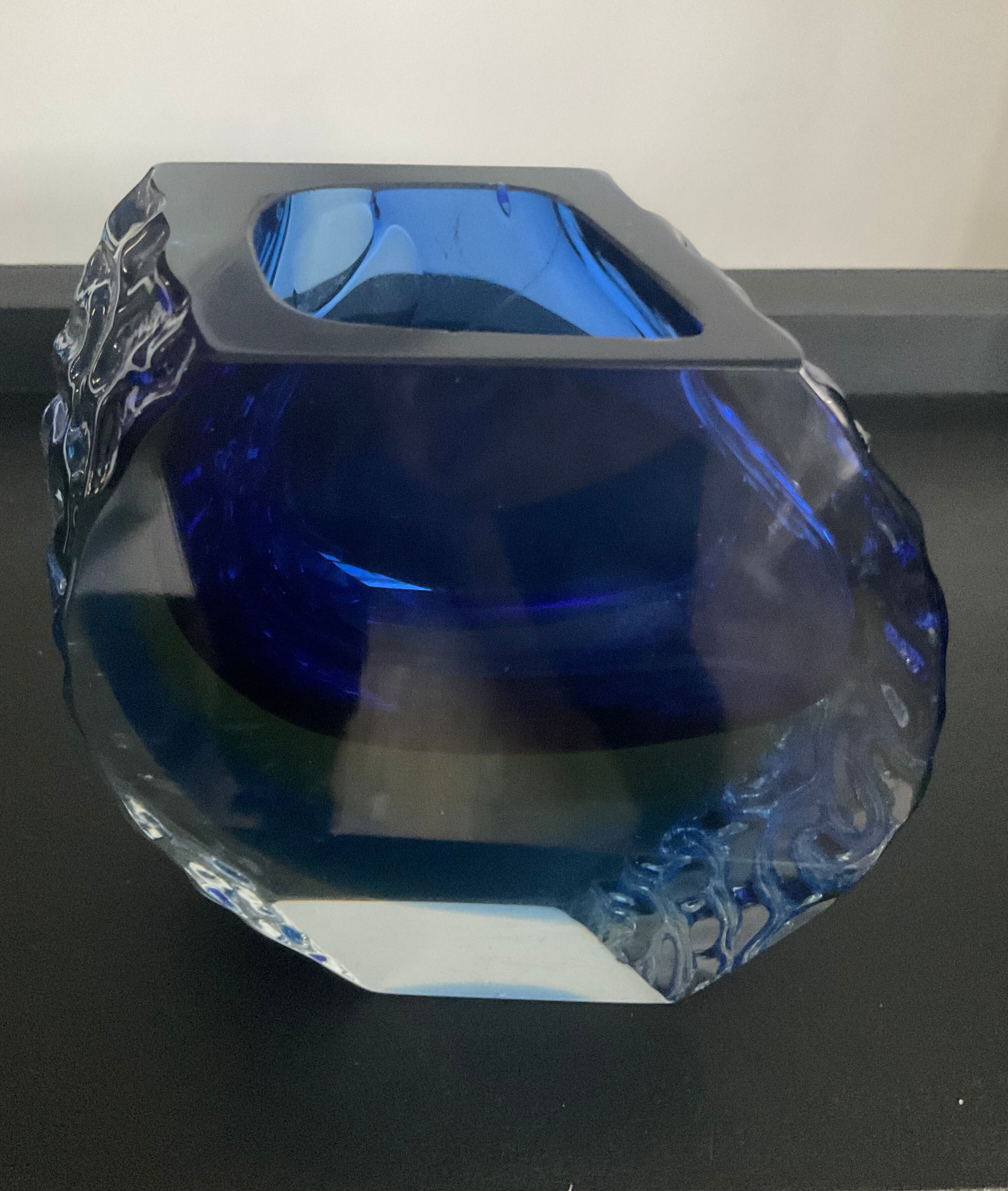 Duo Murano vase and ashtray by Alessandro Mandruzzato 60s