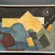 Swedish Oil on Canvas – “Abstract Composition” – Dated 1966 – Vintage