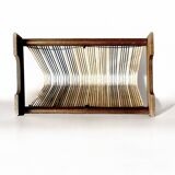 Vintage record holder for 50 vinyls - 1960s