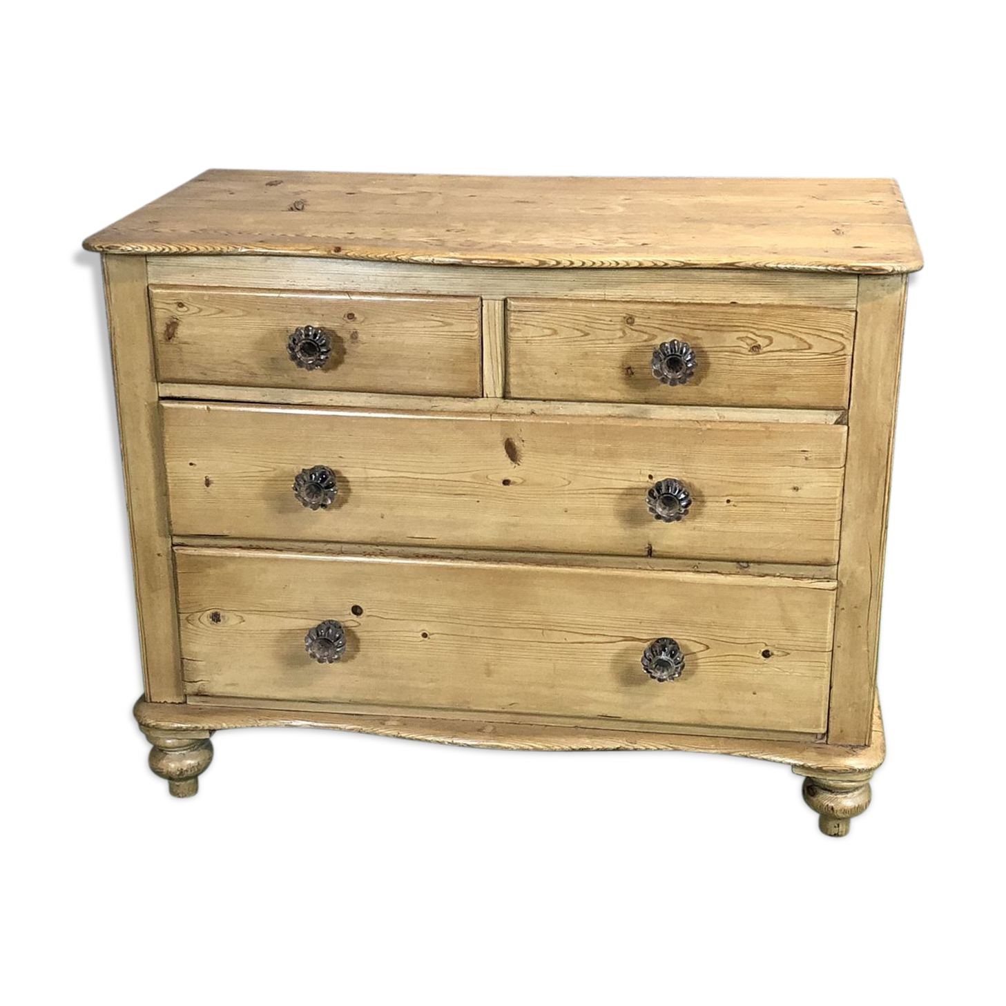 XIX dresser with glass buttons