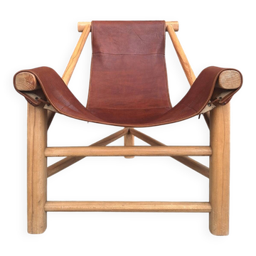 Fauteuil tripode vintage, meuble siège design