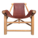 Vintage tripod armchair, designer seating furniture
