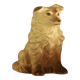 Ceramic dog statue