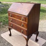 Bureau de pente Scriban en acajou époque fin XIXe Made in England