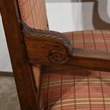 Solid Mahogany Armchair, Directoire Period – Early 19th Century