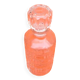 Cylindrical bottle "lever" transparent glass 1970