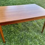 Scandinavian extendable teak dining table