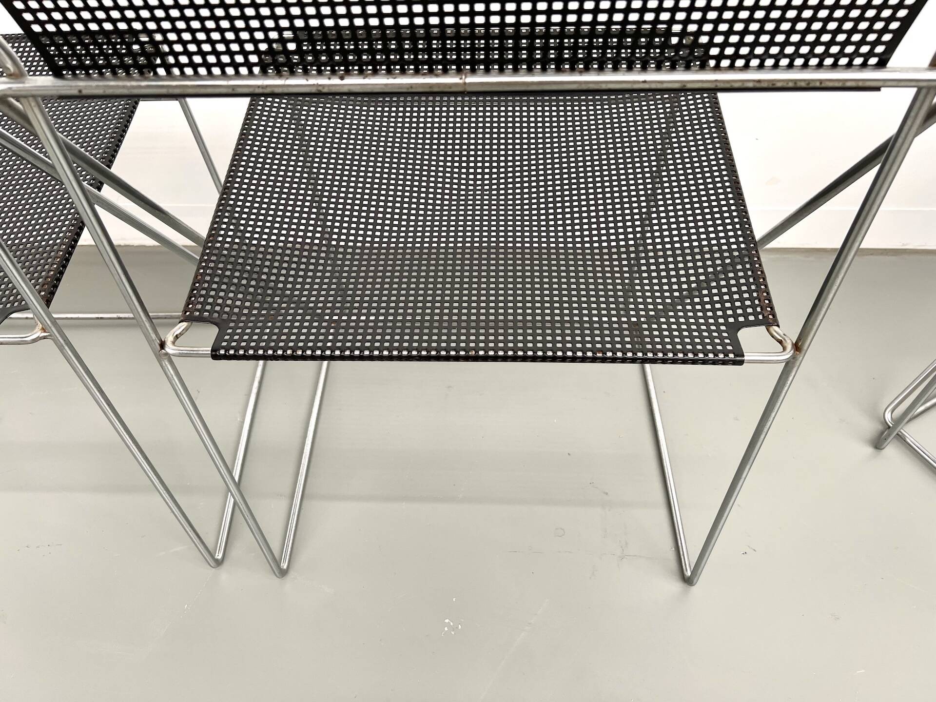 Set of 6 Nuova X-Line chairs, 1977