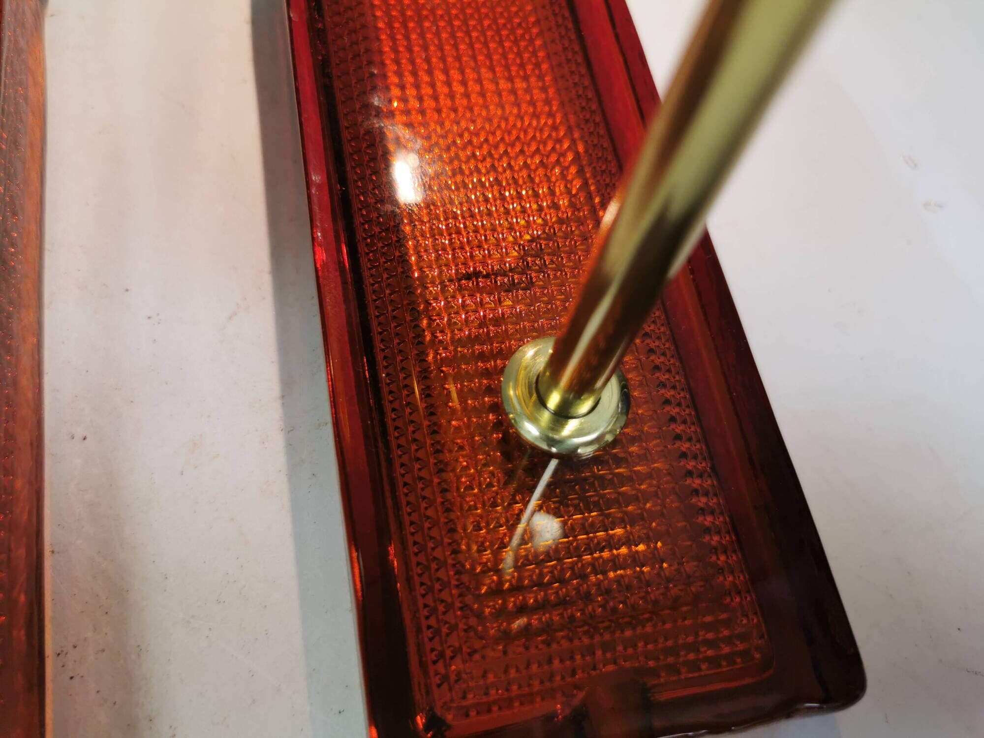 Wall lamps by Danish Vitrika with glass produced at Örrefors glass Sweden