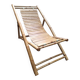 Chaise longue en bambou vintage