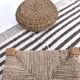 8x10 Pinstriped Brown & White Vintage Rug, 265x300Cm SK 240422