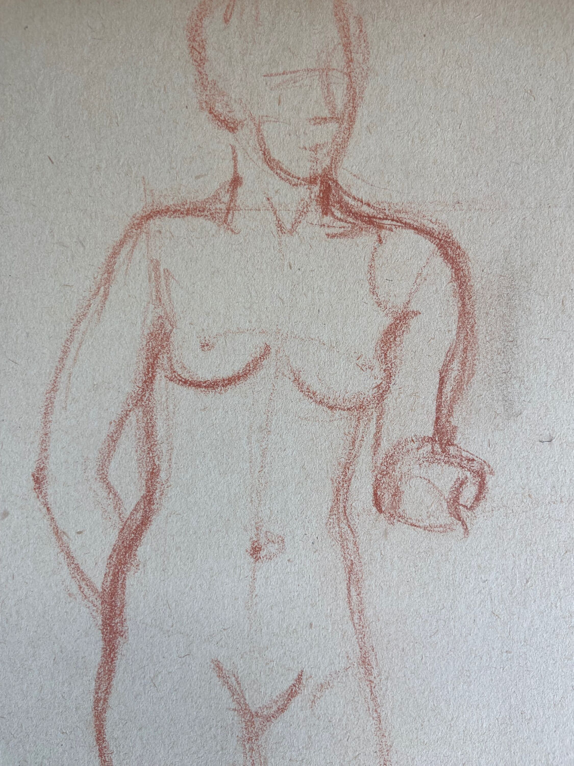 Female nude drawing