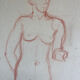 Female nude drawing