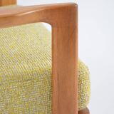 Fauteuils BZ jaune chiné