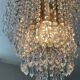 70s crystal tassel cascade chandelier