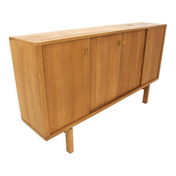 Enfilade scandinave en chêne, Borgeryds Möbelfabrik, Suède, 1960