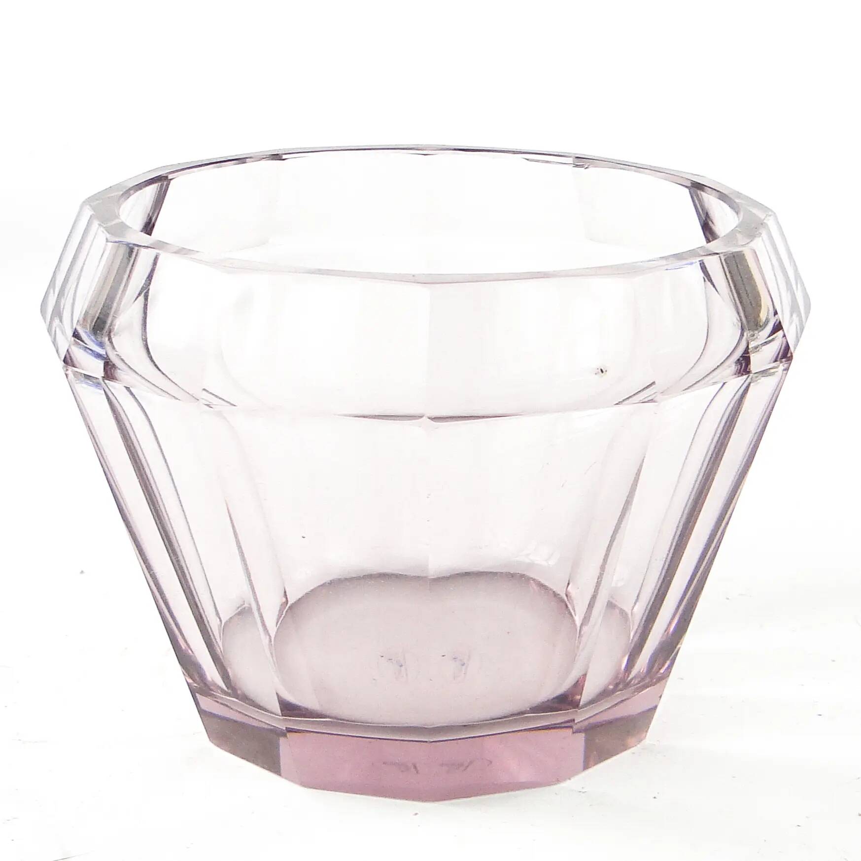 Art Deco vase, crystal, Moser, Czechoslovakia, 1930s
